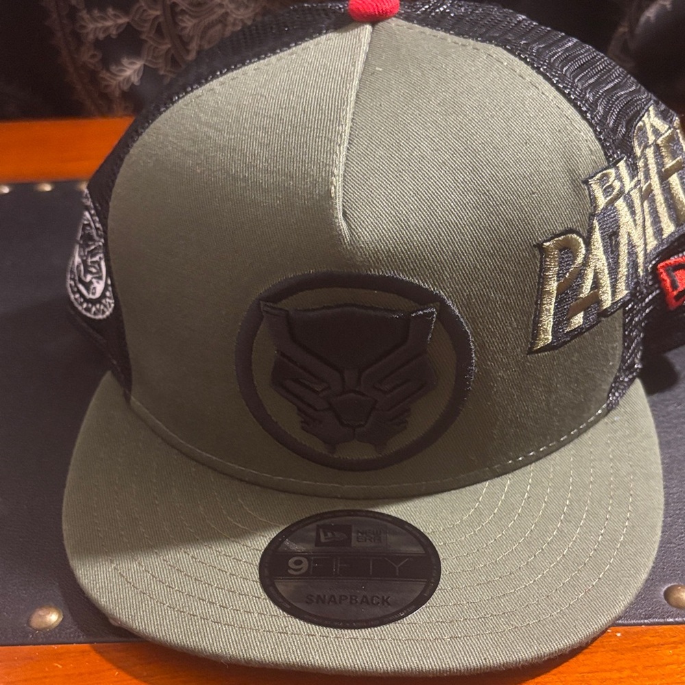 New Era Black Panther Snapback Hat - Olive and Black